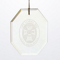 Octagon Crystal Christmas Ornament